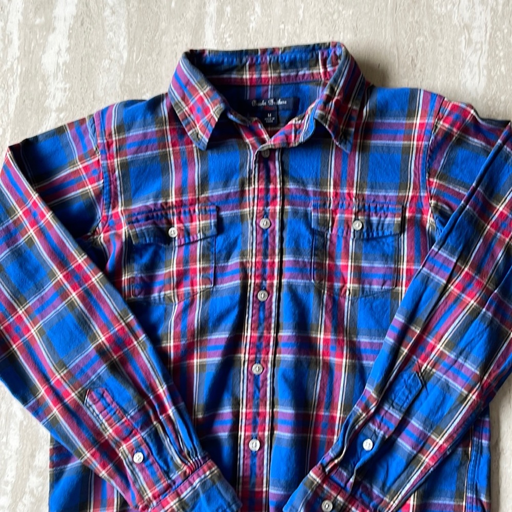 Brooks Brothers Fleece Plaid Boys Shirt